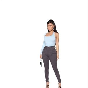 Fashion nova one shoulder bodysuit